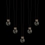 Fine Art Handcrafted Lighting ARIA 10 Light 43" Wide LED Crystal Linear Pendant Soft Ombre Bronze