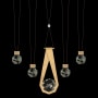 Fine Art Handcrafted Lighting ARIA 10 Light 43" Wide LED Linear Pendant Brushed Gold