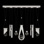 Fine Art Handcrafted Lighting ARIA 14 Light 60" Wide Integrated LED Crystal Pendant Brushed Silver