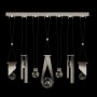 Fine Art Handcrafted Lighting ARIA 14 Light 60" Wide Integrated LED Crystal Pendant Soft Silver Ombre