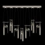 Fine Art Handcrafted Lighting ARIA 14 Light 60" Wide LED Linear Pendant Soft Ombre Silver
