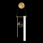 Fine Art Handcrafted Lighting ARIA 2 Light 21" Tall LED Wall Sconce White / Gold Accents