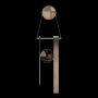 Fine Art Handcrafted Lighting ARIA 2 Light 21" Tall LED Wall Sconce Soft Ombre Bronze