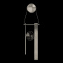 Fine Art Handcrafted Lighting ARIA 2 Light 21" Tall LED Wall Sconce Soft Ombre Silver