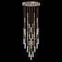 Fine Art Handcrafted Lighting Antonia 7 Light 31" Wide LED Multi Light Pendant Gold Leaf / Brass / Charcoal