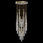 Fine Art Handcrafted Lighting Antonia 7 Light 31" Wide LED Multi Light Pendant Gold Leaf / Nickel / Smoke