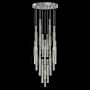 Fine Art Handcrafted Lighting Antonia 7 Light 31" Wide LED Multi Light Pendant Silver Leaf / Brass / Smoke