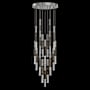 Fine Art Handcrafted Lighting Antonia 7 Light 31" Wide LED Multi Light Pendant Silver Leaf / Nickel / Charcoal