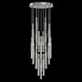 Fine Art Handcrafted Lighting Antonia 7 Light 31" Wide LED Multi Light Pendant Silver Leaf / Nickel / Smoke