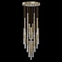 Fine Art Handcrafted Lighting Antonia 7 Light 31" Wide LED Multi Light Pendant Soft Gold Leaf / Brass / No Skin