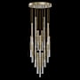 Fine Art Handcrafted Lighting Antonia 7 Light 31" Wide LED Multi Light Pendant Soft Gold Leaf / Nickel / No Skin