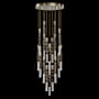 Fine Art Handcrafted Lighting Antonia 7 Light 31" Wide LED Multi Light Pendant Ombre Bronze / Brass / Charcoal