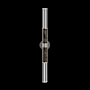 Fine Art Handcrafted Lighting Antonia 34" Tall LED Wall Sconce Silver Leaf / Nickel / Charcoal