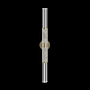 Fine Art Handcrafted Lighting Antonia 34" Tall LED Wall Sconce Soft Gold Leaf / Brass / Smoke