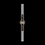 Fine Art Handcrafted Lighting Antonia 34" Tall LED Wall Sconce Soft Gold Leaf / Nickel / Charcoal
