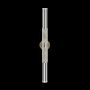 Fine Art Handcrafted Lighting Antonia 34" Tall LED Wall Sconce Soft Gold Leaf / Nickel / Smoke
