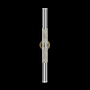 Fine Art Handcrafted Lighting Antonia 34" Tall LED Wall Sconce Ombre Bronze / Nickel / Smoke