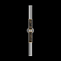 Fine Art Handcrafted Lighting Antonia 34" Tall LED Wall Sconce Ombre Silver / Brass / Charcoal
