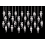 Fine Art Handcrafted Lighting Essence 26 Light 54" Wide LED Linear Pendant Gold / Clear