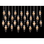 Fine Art Handcrafted Lighting Essence 26 Light 54" Wide LED Linear Pendant Gold / Gold