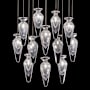 Fine Art Handcrafted Lighting Essence 12 Light 21" Wide LED Multi Light Pendant Silver / Clear