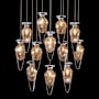 Fine Art Handcrafted Lighting Essence 12 Light 21" Wide LED Multi Light Pendant Silver / Gold