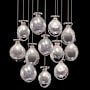 Fine Art Handcrafted Lighting Essence 12 Light 21" Wide LED Multi Light Pendant Silver / Clear