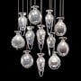 Fine Art Handcrafted Lighting Essence 12 Light 21" Wide LED Multi Light Pendant Silver / Clear