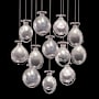 Fine Art Handcrafted Lighting Essence 12 Light 21" Wide LED Multi Light Pendant Gold / Clear