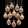Fine Art Handcrafted Lighting Essence 12 Light 21" Wide LED Multi Light Pendant Gold / Gold