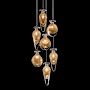 Fine Art Handcrafted Lighting Essence 7 Light 14" Wide LED Multi Light Pendant Silver / Gold