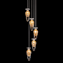 Fine Art Handcrafted Lighting Essence 5 Light 12" Wide LED Multi Light Pendant Silver / Gold