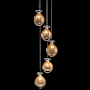 Fine Art Handcrafted Lighting Essence 5 Light 12" Wide LED Multi Light Pendant Gold / Gold