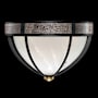 Fine Art Handcrafted Lighting Mirage 3 Light 19" Wide LED Flush Mount Bowl Ceiling Fixture Black Iron / Brass / Pebble
