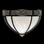 Fine Art Handcrafted Lighting Mirage 3 Light 19" Wide LED Flush Mount Bowl Ceiling Fixture Black Iron / Brass / Black Knight