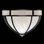 Fine Art Handcrafted Lighting Mirage 3 Light 19" Wide LED Flush Mount Bowl Ceiling Fixture Black Iron / Nickel / Coco