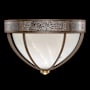 Fine Art Handcrafted Lighting Mirage 3 Light 19" Wide LED Flush Mount Bowl Ceiling Fixture Bronze / Brass / Pebble