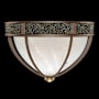 Fine Art Handcrafted Lighting Mirage 3 Light 19" Wide LED Flush Mount Bowl Ceiling Fixture Bronze / Brass / Black Knight