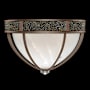 Fine Art Handcrafted Lighting Mirage 3 Light 19" Wide LED Flush Mount Bowl Ceiling Fixture Bronze / Nickel / Black Knight