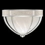Fine Art Handcrafted Lighting Mirage 3 Light 19" Wide LED Flush Mount Bowl Ceiling Fixture Silver Leaf / Nickel / Coco