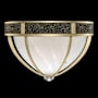 Fine Art Handcrafted Lighting Mirage 3 Light 19" Wide LED Flush Mount Bowl Ceiling Fixture Soft Gold Leaf / Nickel / Black Knight