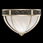 Fine Art Handcrafted Lighting Mirage 3 Light 19" Wide LED Flush Mount Bowl Ceiling Fixture Champagne / Brass / Black Knight