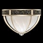 Fine Art Handcrafted Lighting Mirage 3 Light 19" Wide LED Flush Mount Bowl Ceiling Fixture Champagne / Nickel / Black Knight