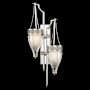 Fine Art Handcrafted Lighting Mirage 2 Light 42" Tall LED Wall Sconce Silver Leaf / Brass / Coco
