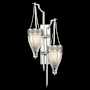 Fine Art Handcrafted Lighting Mirage 2 Light 42" Tall LED Wall Sconce Silver Leaf / Nickel / Coco