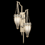 Fine Art Handcrafted Lighting Mirage 2 Light 42" Tall LED Wall Sconce Champagne / Brass / Coco