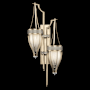 Fine Art Handcrafted Lighting Mirage 2 Light 42" Tall LED Wall Sconce Champagne / Nickel / Coco