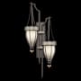 Fine Art Handcrafted Lighting Mirage 2 Light 42" Tall LED Wall Sconce Midnight Steel / Brass / Coco