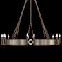 Fine Art Handcrafted Lighting Mirage 12 Light 50" Wide Taper Candle Style Chandelier Bronze / Nickel / Coco