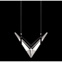 Fine Art Handcrafted Lighting Blade 14" Wide Linear Pendant Black